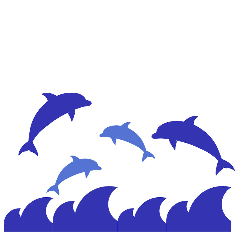 2-dimensionale Darstellung des Delfinfamilie Sets mit allen zugehörigen Absorber-Elementen.
